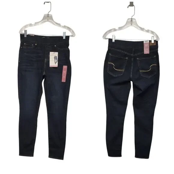 Signature Levi Strauss Totally Shaping Skinny Blue Denim Jeans Size 8/29W - Picture 6 of 14